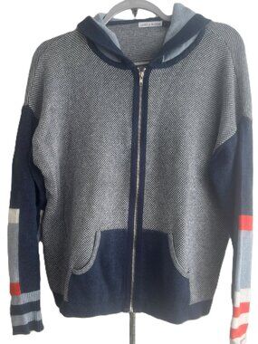 ZAKET & PLOVER Birdseye Hooded Sweater Zip up Size L